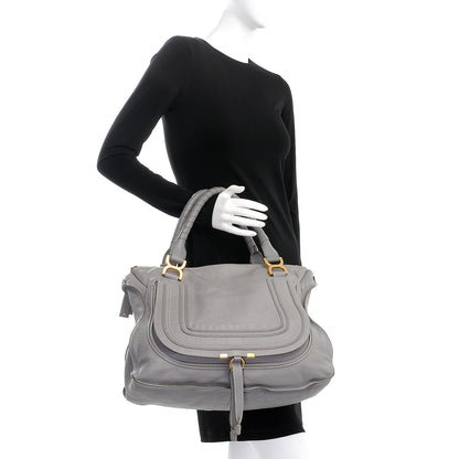 Chloe Calfskin Large Marcie Satchel Cashmere Grey 2 of 8
