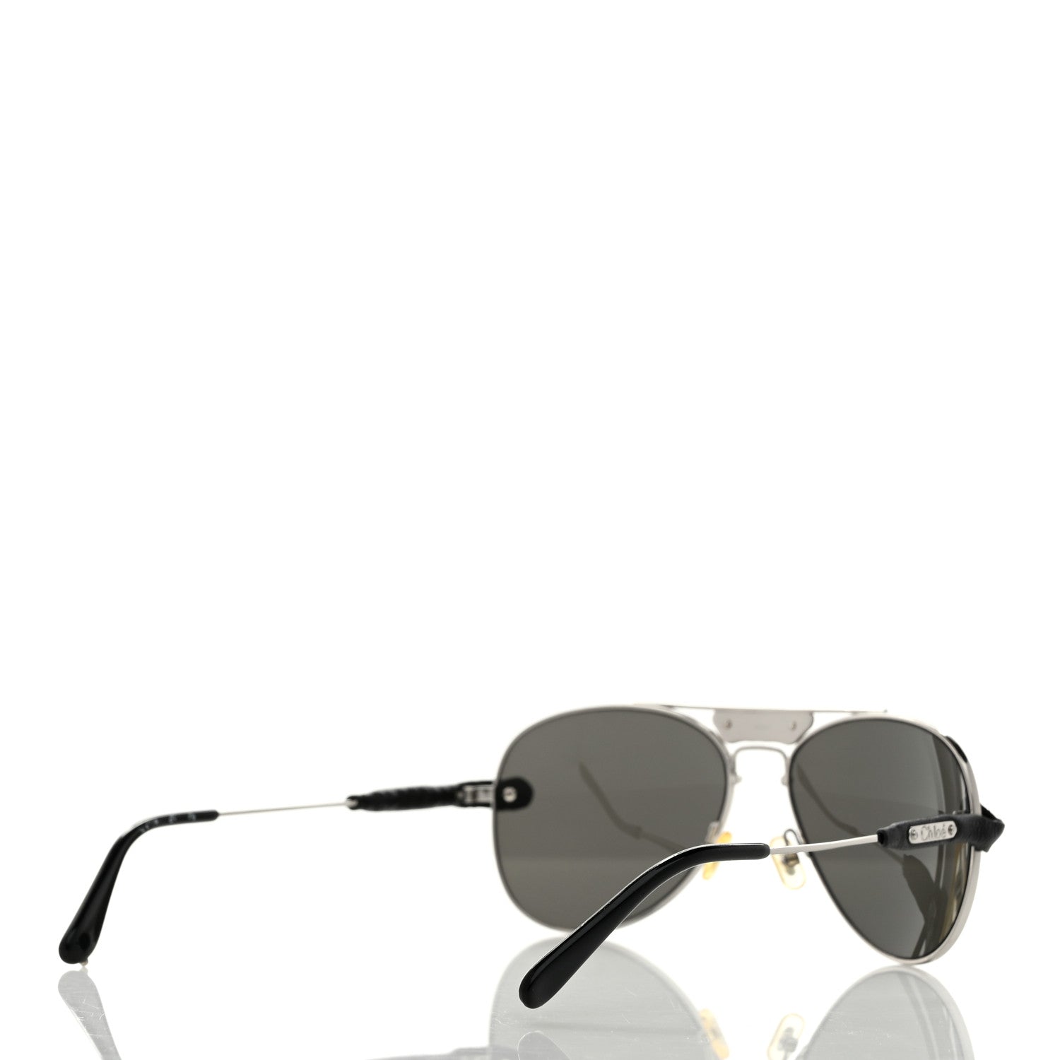 Chloe Metal Mirrored Romie Aviator Sunglasses CL2104 Black 4 of 7