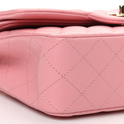Chanel Caviar Quilted Small Double Flap Pink 9 of 11