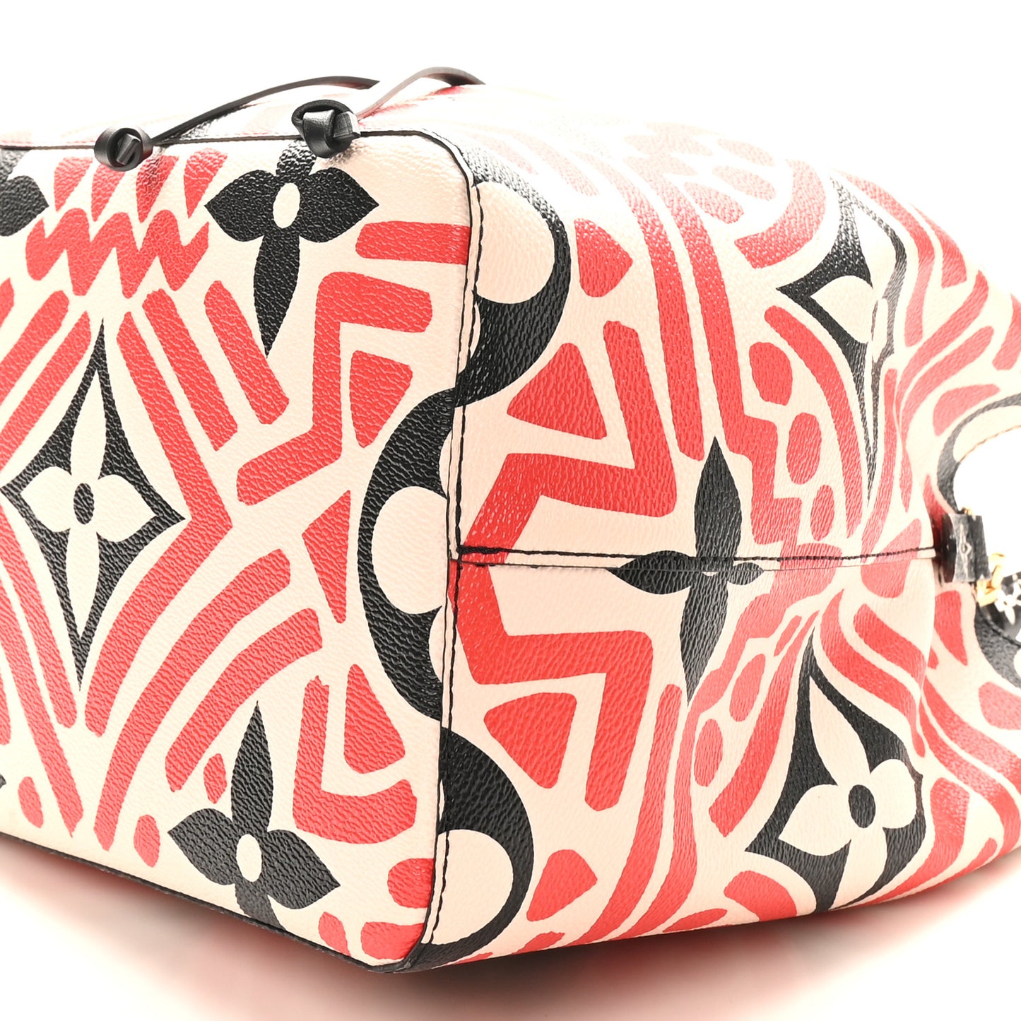 Monogram Giant Crafty NeoNoe MM Creme Rouge Black