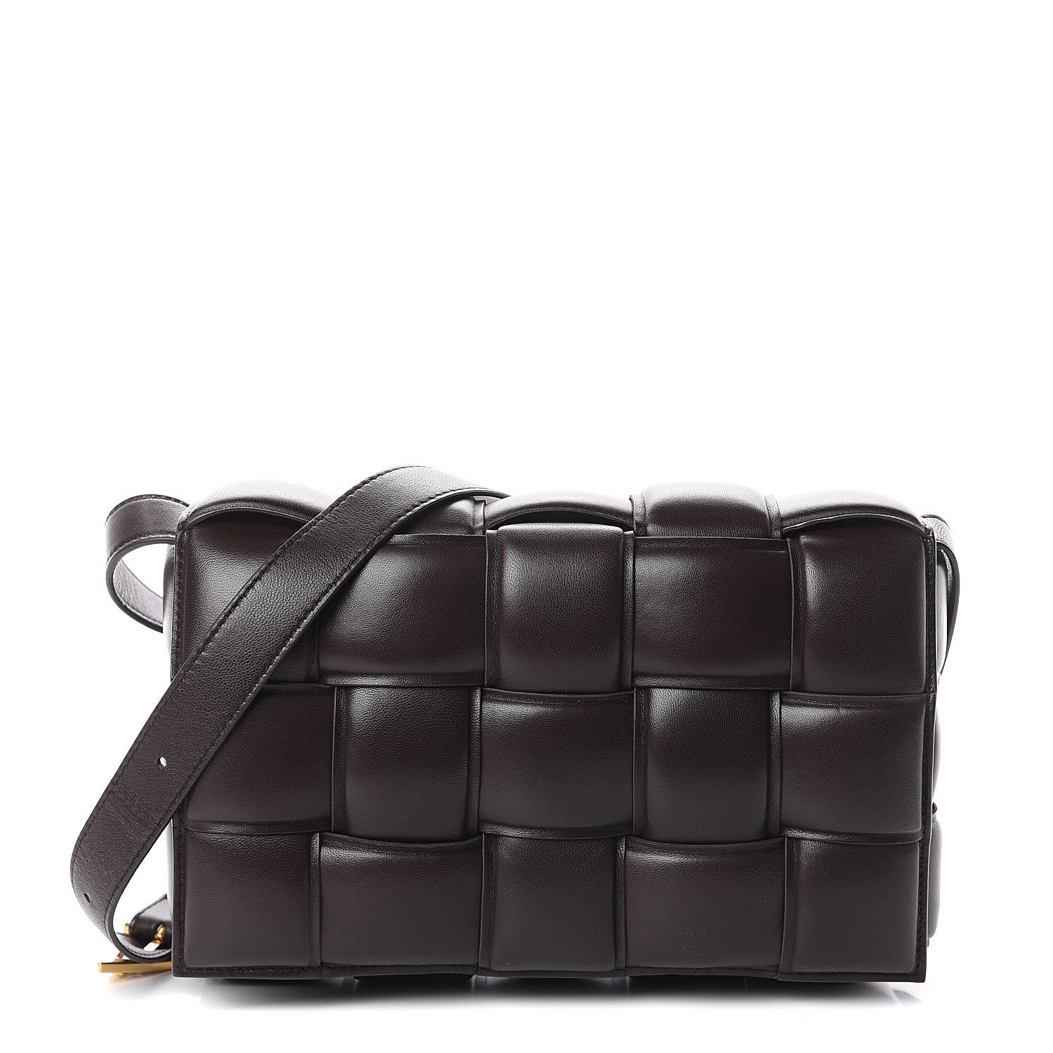Bottega Veneta Nappa Maxi Intreccio Padded Cassette Crossbody Bag Fondente 1 of 8
