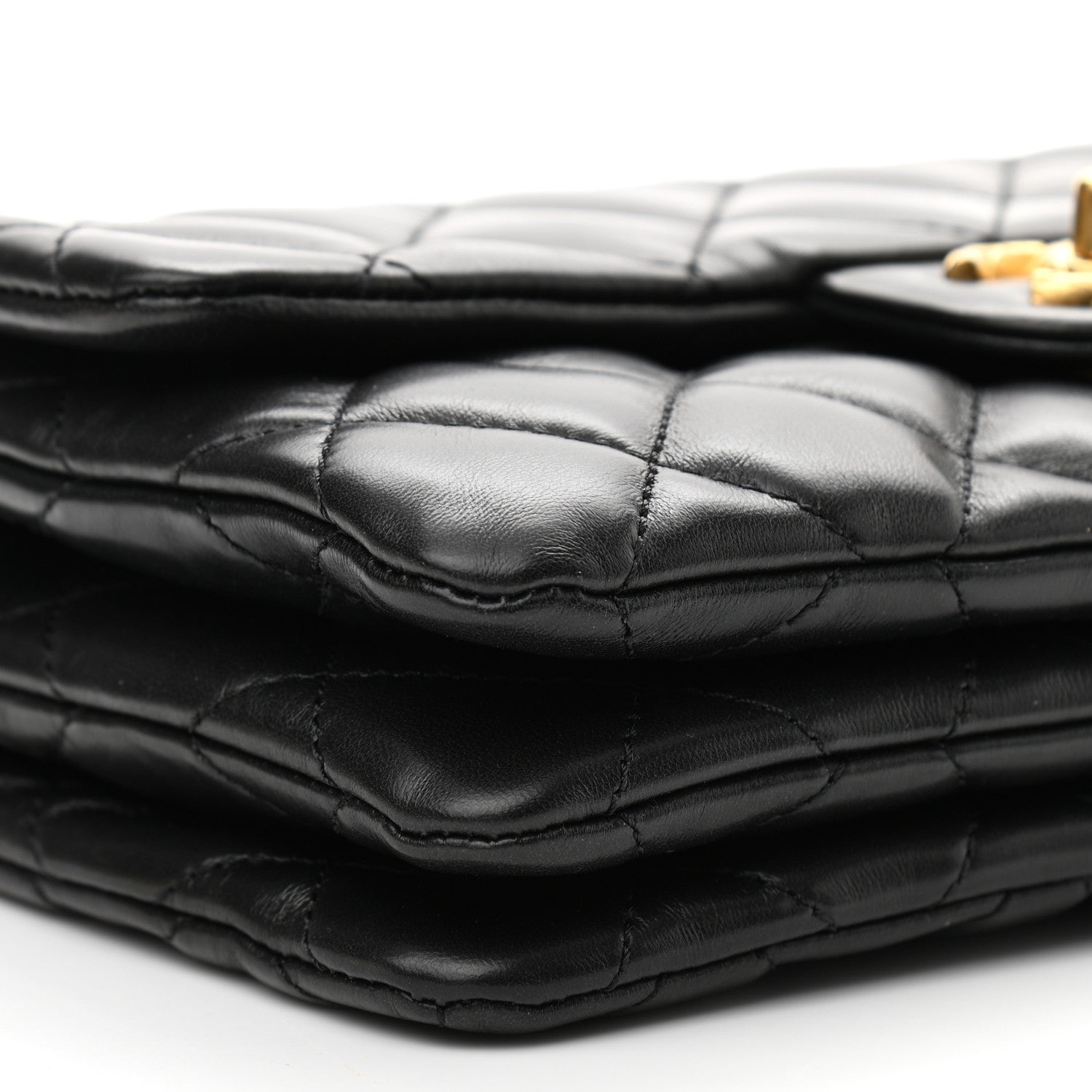 Chanel Lambskin Quilted Small Pillow Crush Flap Black 7 of 11