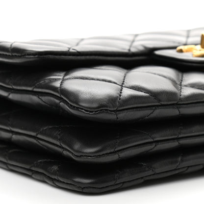 Chanel Lambskin Quilted Small Pillow Crush Flap Black 7 of 11