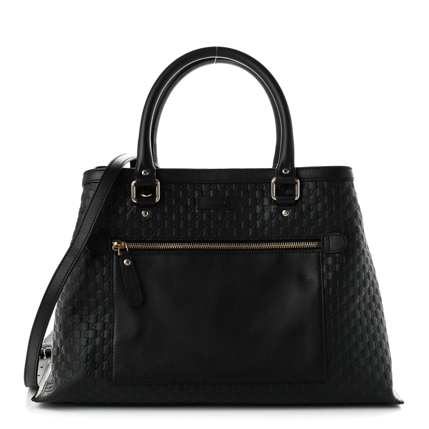 Soft Microguccissima Medium Tote Black