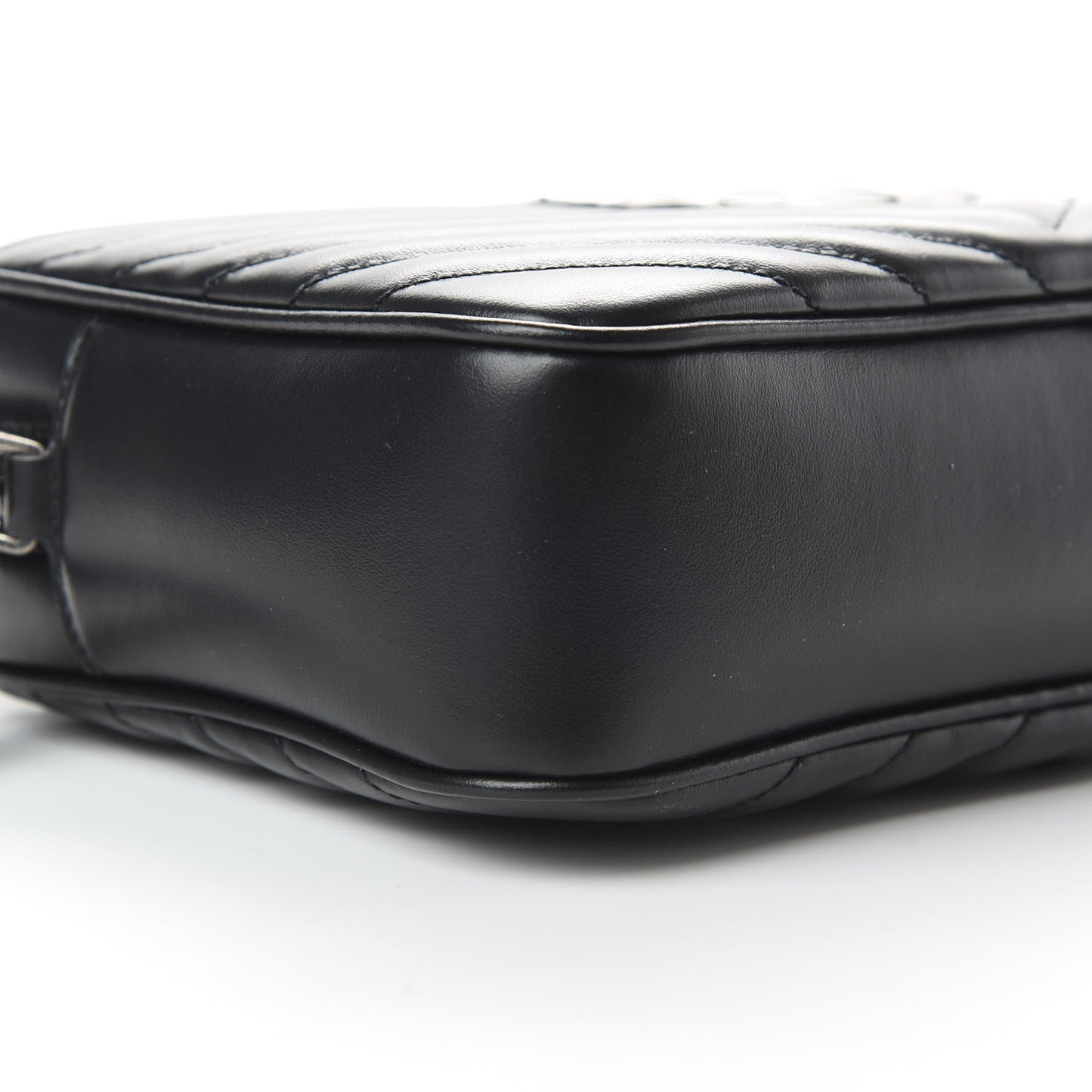 Calfskin Matelasse Monogram Lou Camera Bag Black