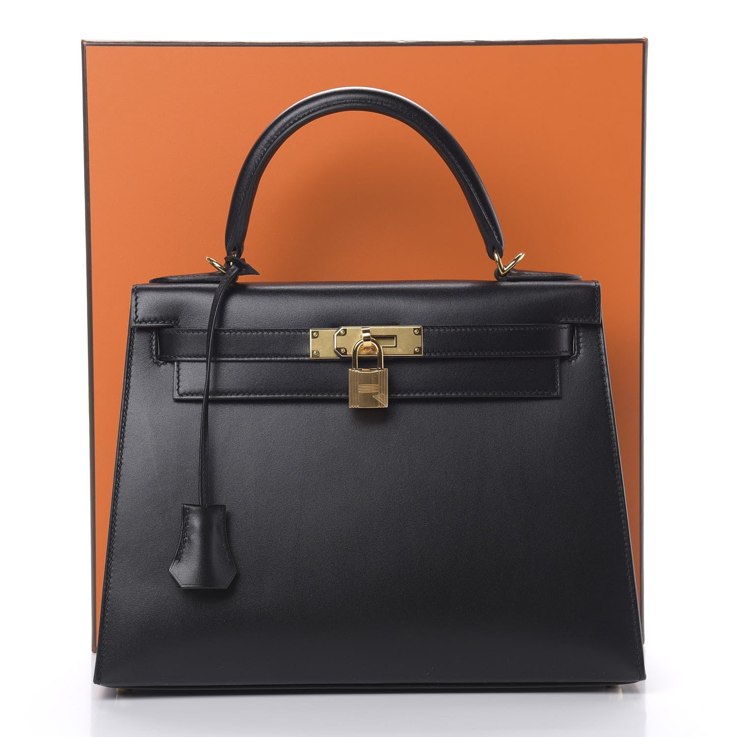 Hermes Tadelakt Kelly Sellier 28 Black 11 of 11