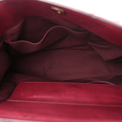 Chanel Calfskin Quilted Perfect Edge Tote Burgundy 5 of 14