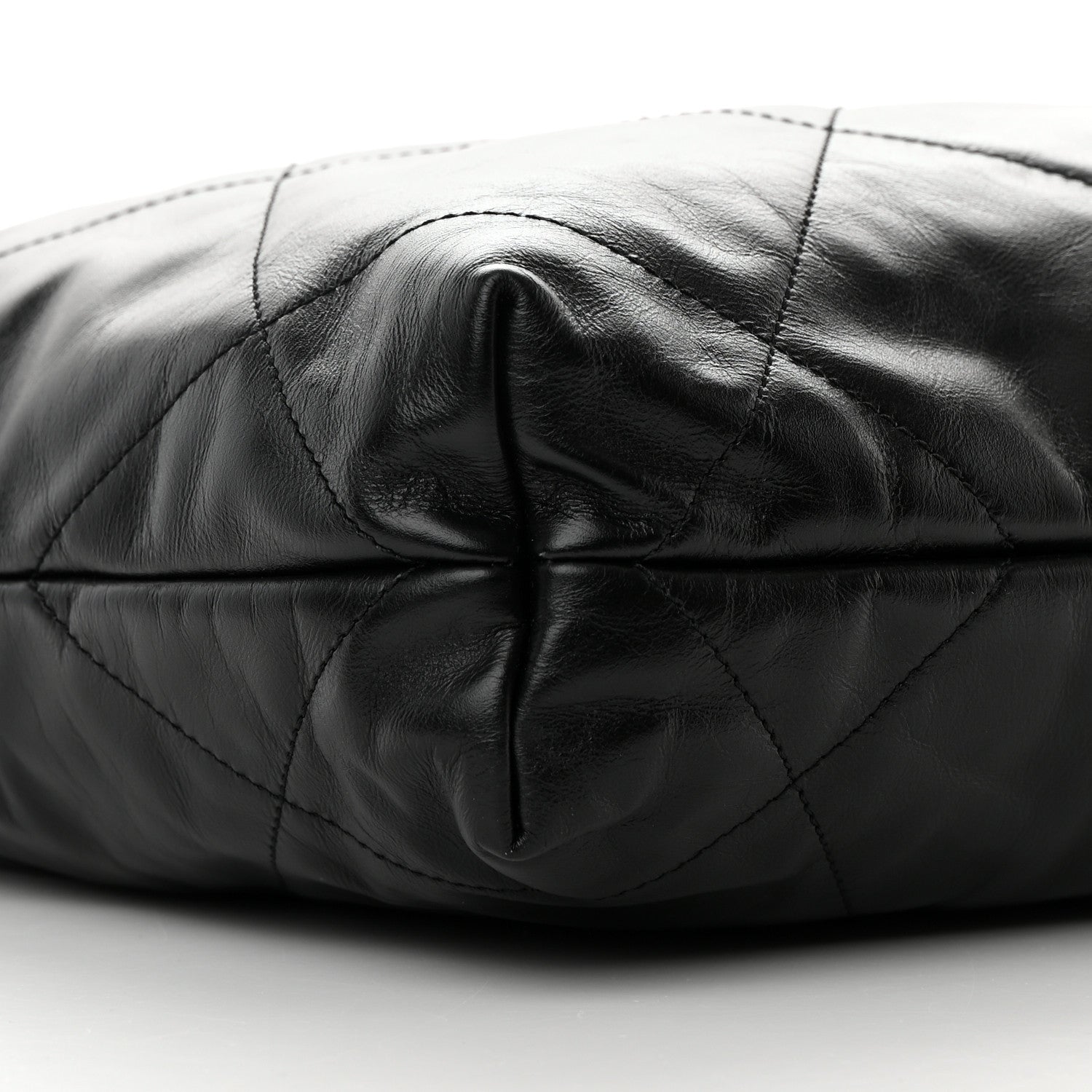 Chanel Shiny Calfskin Quilted Small Chanel 22 Black 10 of 16