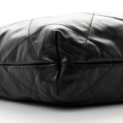 Chanel Shiny Calfskin Quilted Small Chanel 22 Black 10 of 16
