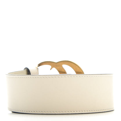 Gucci Calfskin Double G 40mm Belt 75 30 Mystic White 2 of 4