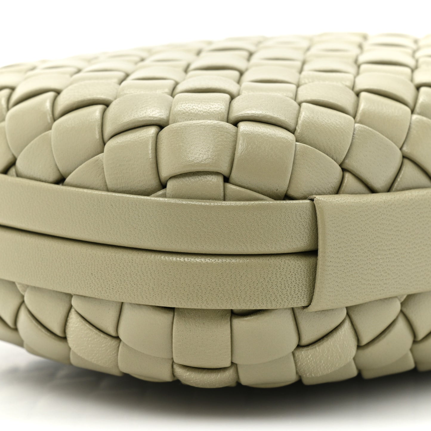 Nappa Intrecciato Minaudiere Knot Clutch Travertine