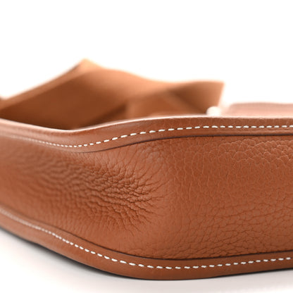 Hermes Taurillon Clemence Evelyne TPM Gold 9 of 11