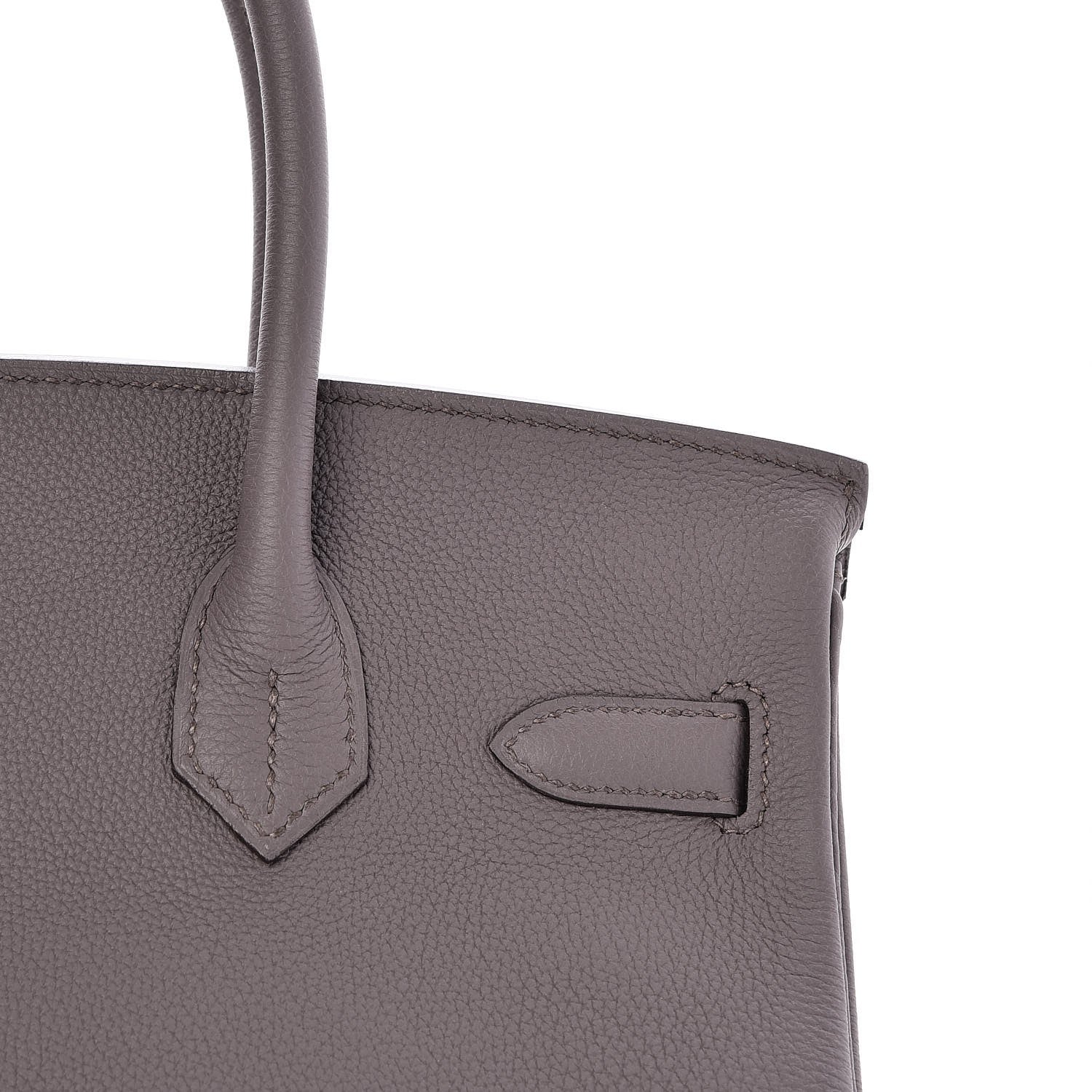 Hermes Togo Birkin 30 Etain 27 of 34