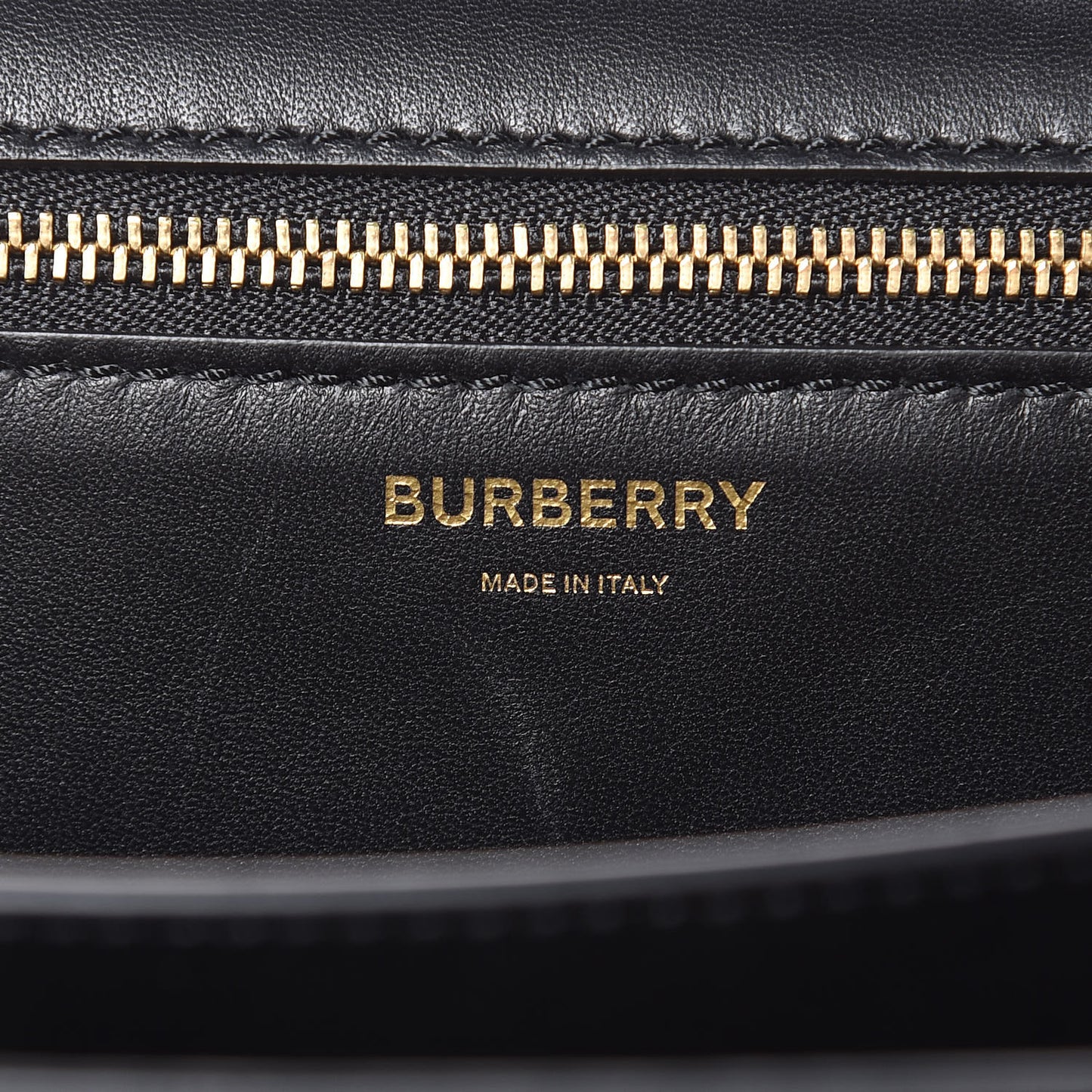 Calfskin Monogram Embossed Medium TB Bag Black