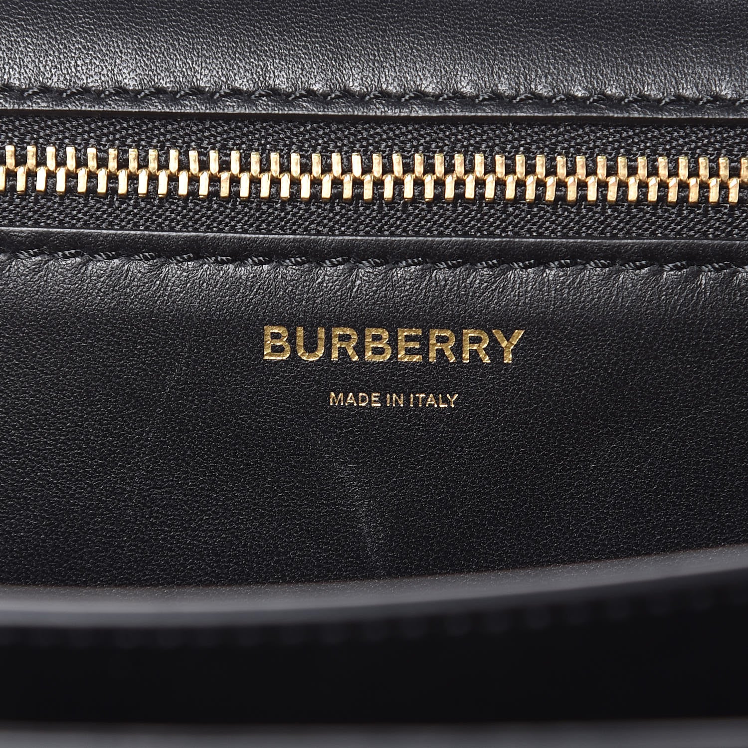 Burberry Calfskin Monogram Embossed Medium TB Bag Black 6 of 9