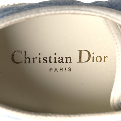 Christian Dior Denim Cannage Walk'N'Dior Low Top Sneakers 39.5 Dynamic Blue 8 of 10