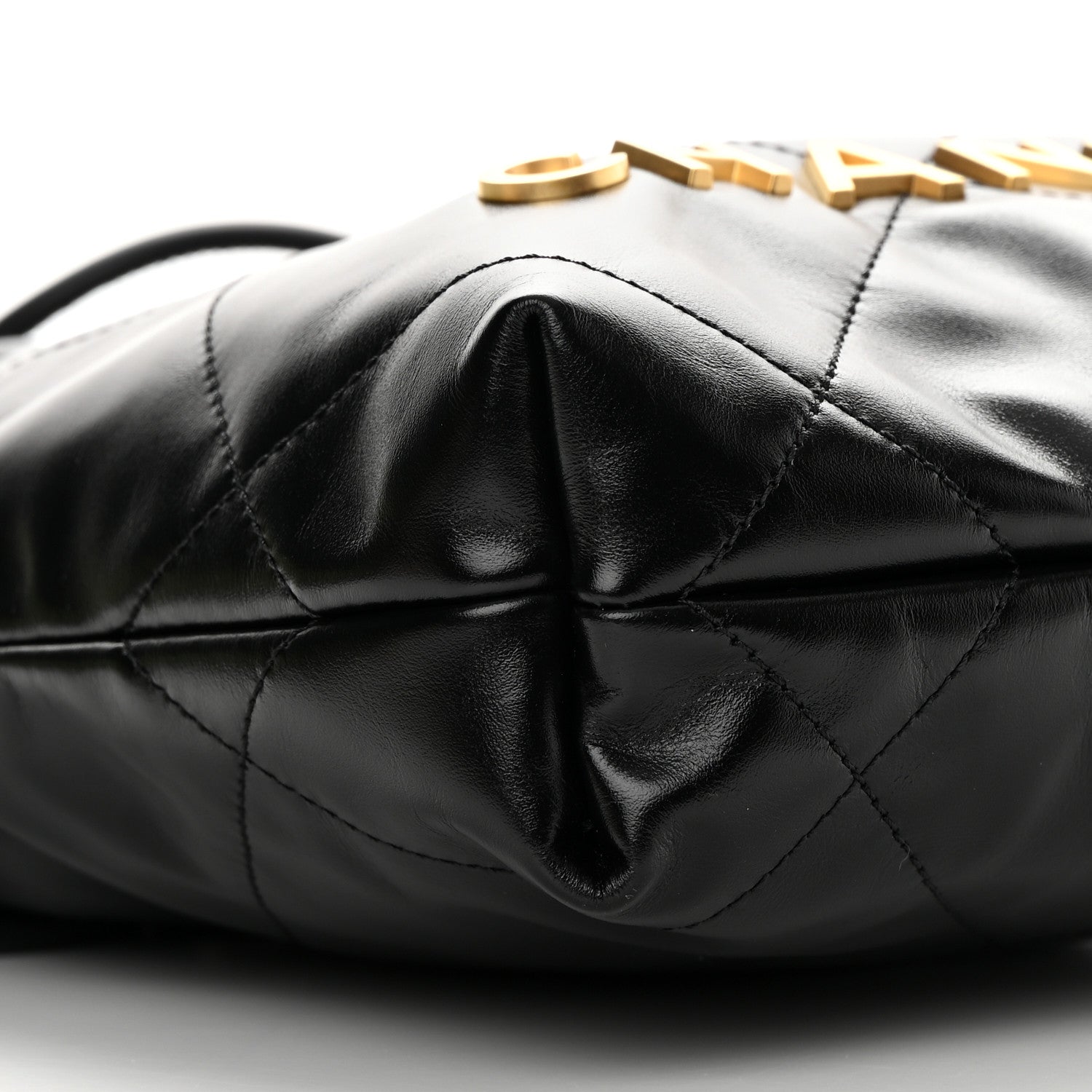 Chanel Shiny Calfskin Quilted Mini Chanel 22 Black 9 of 11