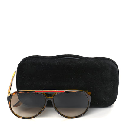 Gucci Acetate Aviator Sunglasses GG 1627/S Tortoise 7 of 7