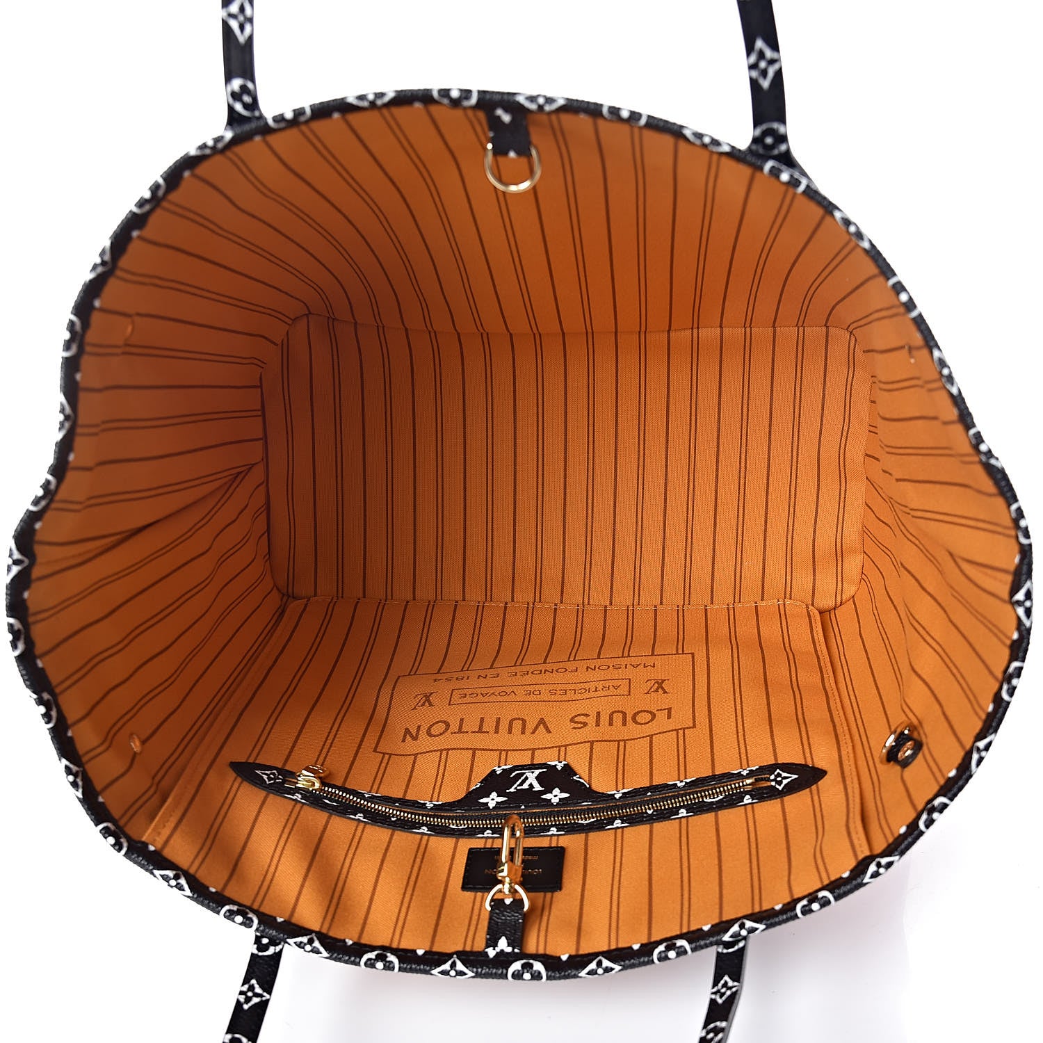 Louis Vuitton Monogram Giant Jungle Neverfull MM Black 5 of 9