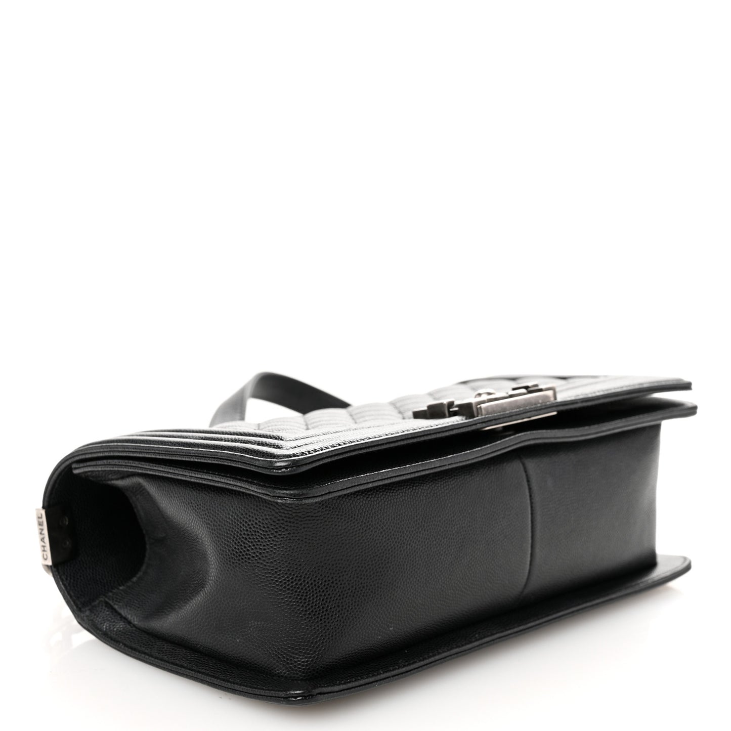 Caviar Quilted Medium Boy Flap Black