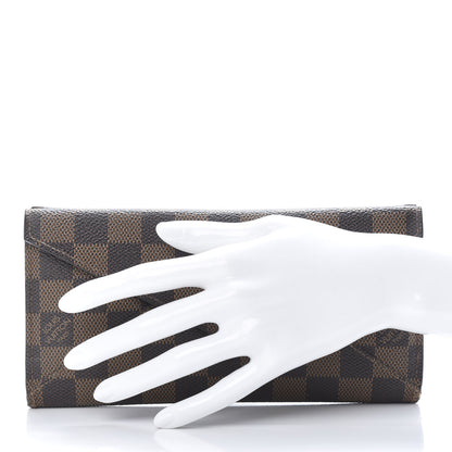 Louis Vuitton Damier Ebene Long Origami Wallet 2 of 12