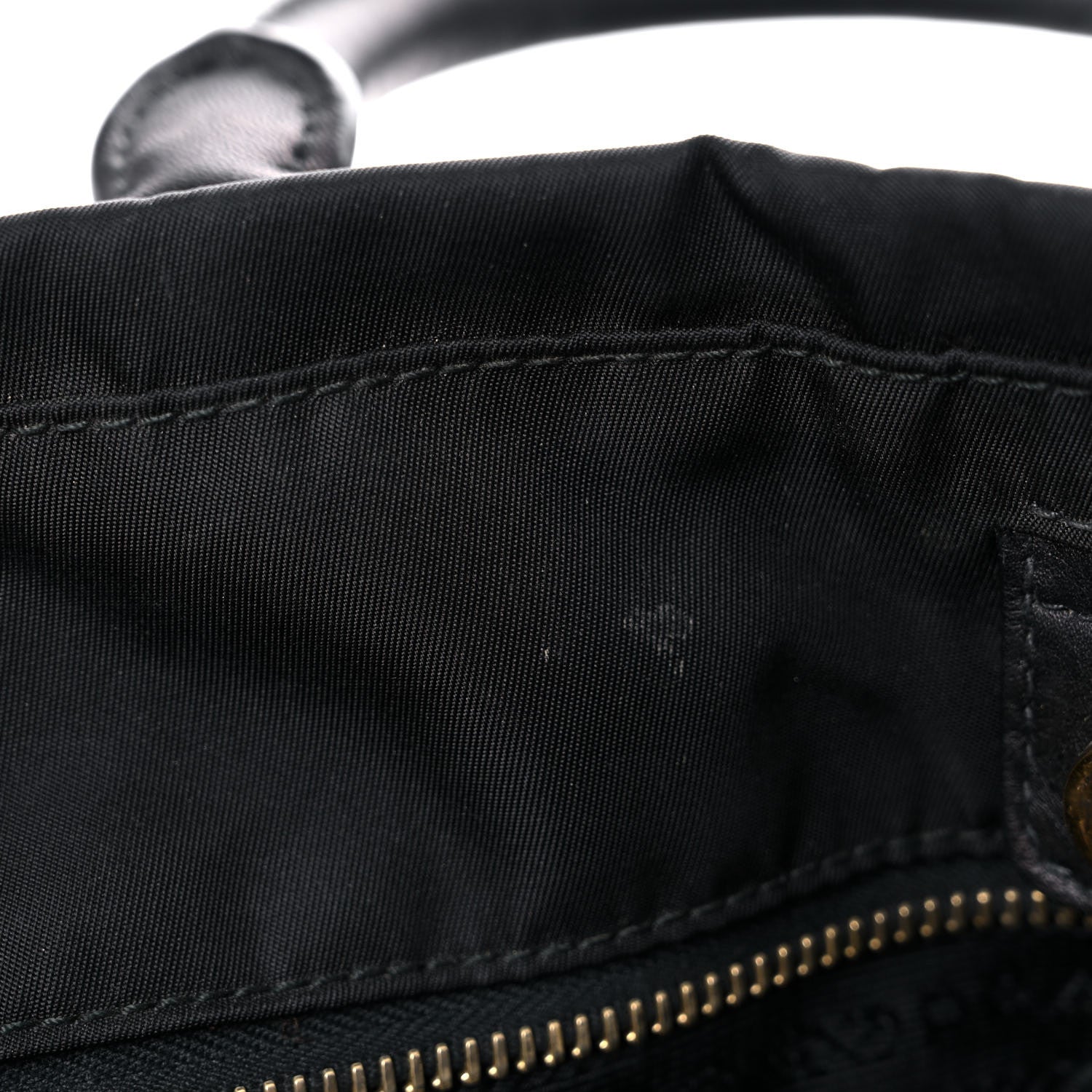 Prada Tessuto Nylon Soft Calfskin Shopping Satchel Black 14 of 24