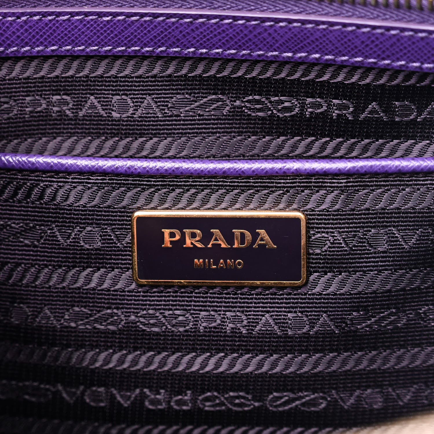 Prada Saffiano Medium Galleria Double Zip Tote Viola 8 of 12