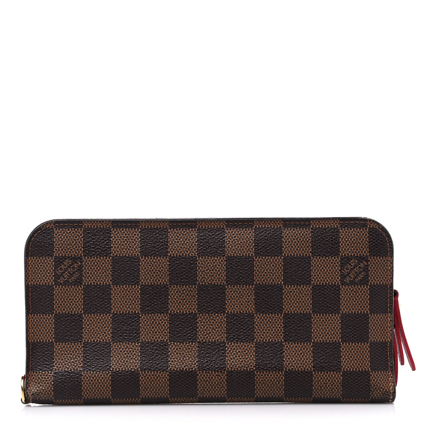 Damier Ebene Insolite Wallet Rouge