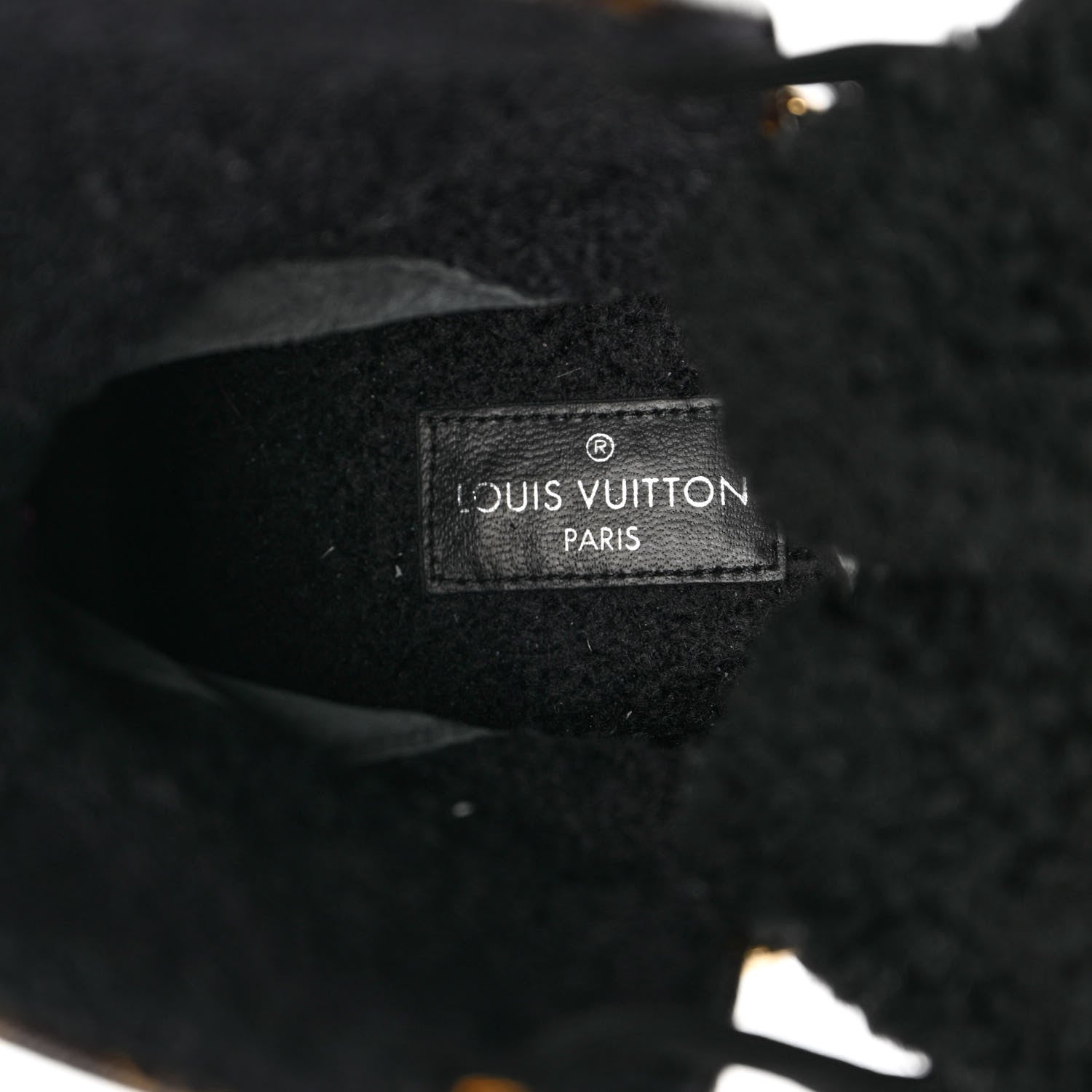 Louis Vuitton Grained Calfskin Shearling LV Beaubourg Ankle Boots 39 Black 16 of 16
