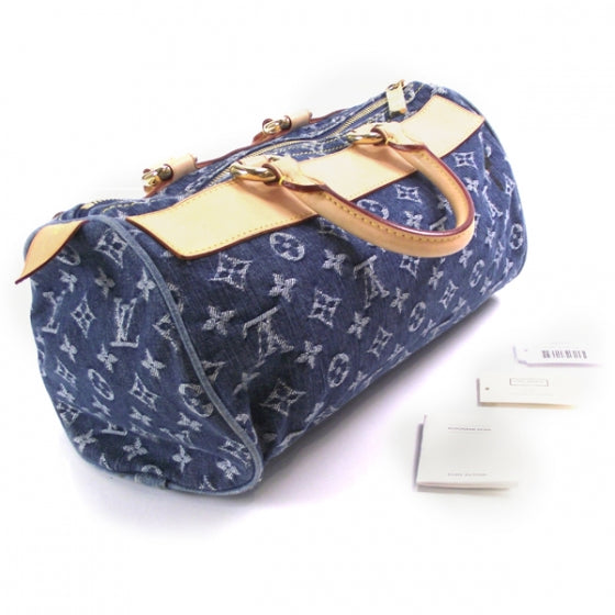 Louis Vuitton Monogram Denim Neo Speedy Blue 3 of 13