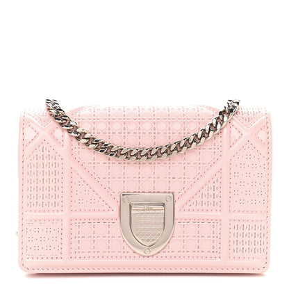 Christian Dior Patent Micro-Cannage Baby Diorama Flap Bag Pale Pink 1 of 9