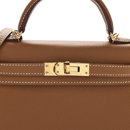 Hermes Epsom Mini Kelly Sellier 20 Gold 8 of 12