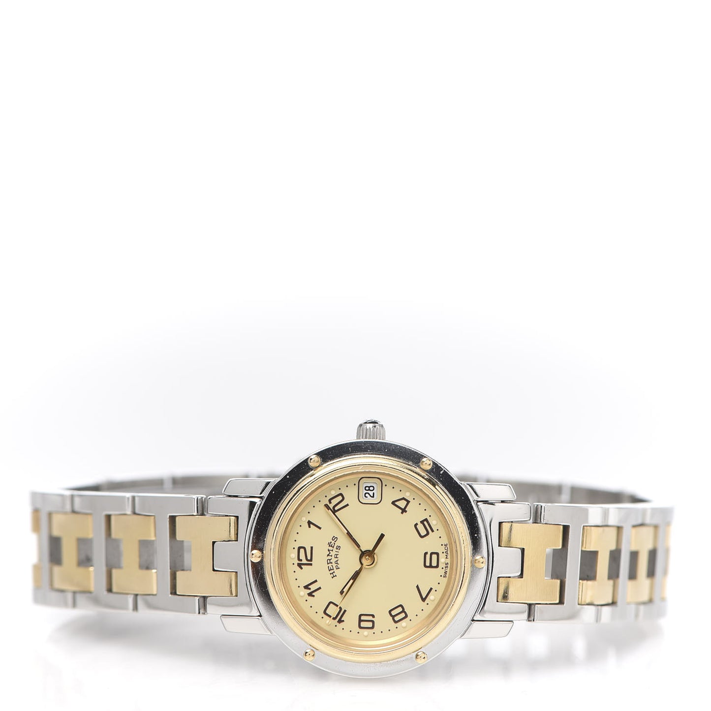 Stainless Steel 24mm Clipper Quartz Watch Gold