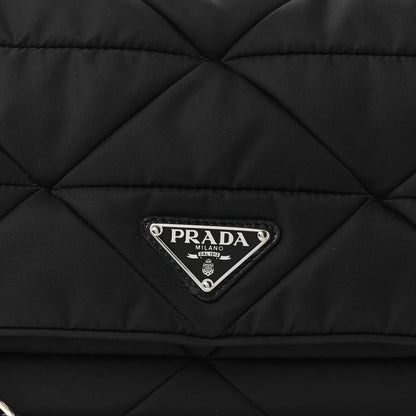 Prada Re-Nylon Quilted Padded Flap Shoulder Bag Black 8 of 10