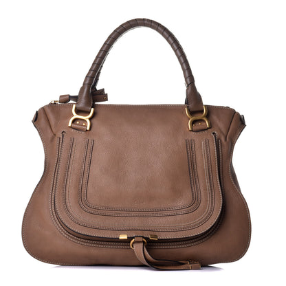 Chloe Calfskin Large Marcie Satchel Nut 1 of 8