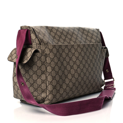 Gucci GG Plus Monogram Messenger Diaper Bag Fuchsia 4 of 12