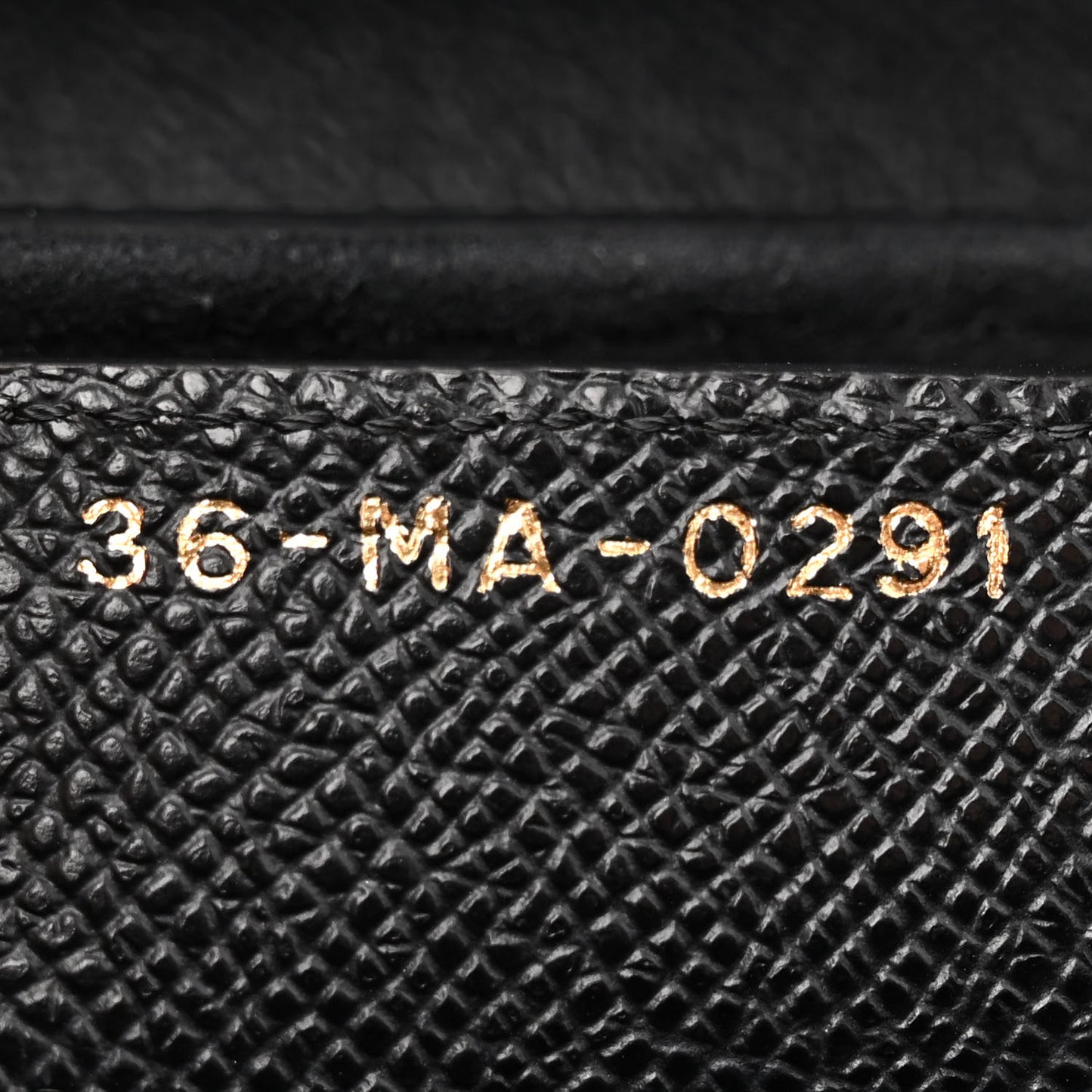 Grained Calfskin Saddle Bag Black