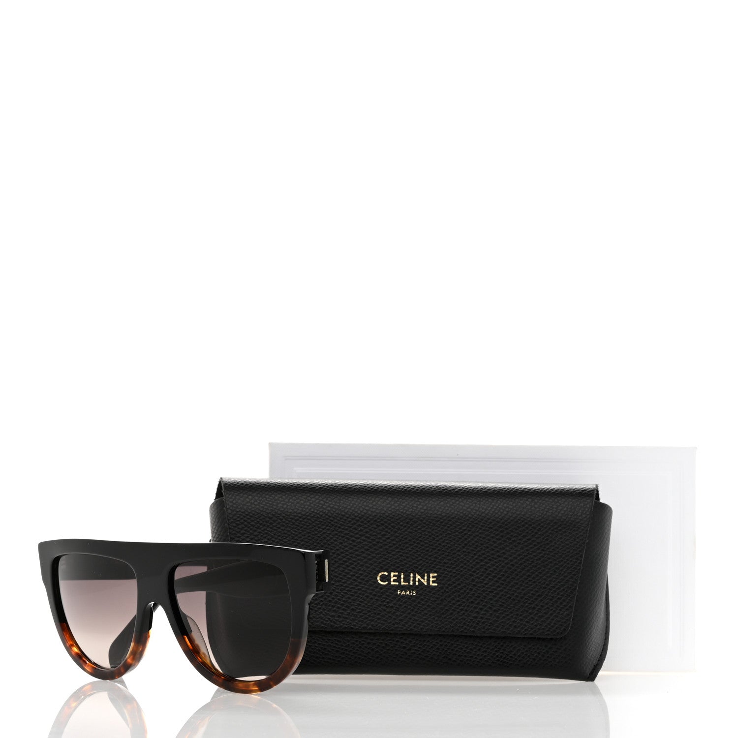 Celine Shadow Sunglasses CL 4001IN Black Havana 7 of 7