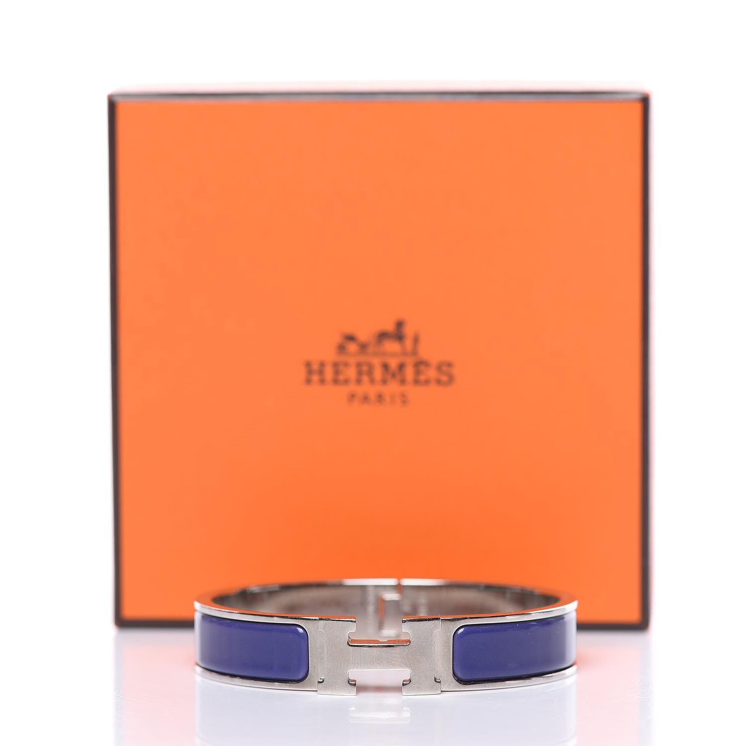 Hermes Enamel Narrow Clic Clac H Bracelet PM Purple 5 of 5