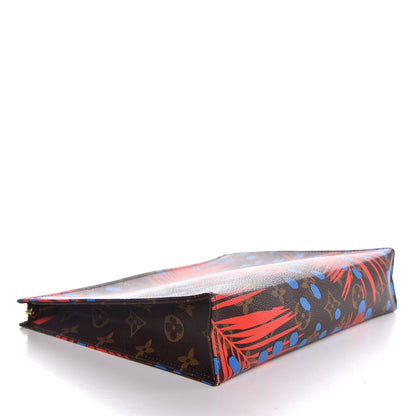 Louis Vuitton Monogram Jungle Dots Toiletry Pouch 26 Coquelicot Denim 4 of 7