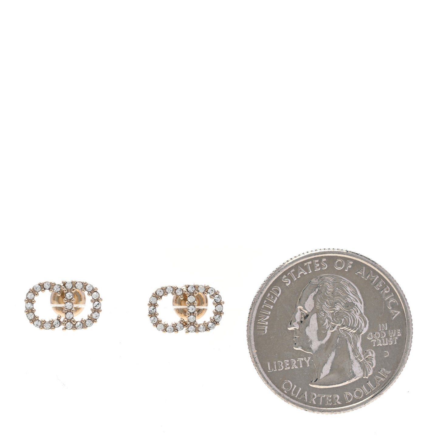 Crystal Clair D Lune Earrings Gold