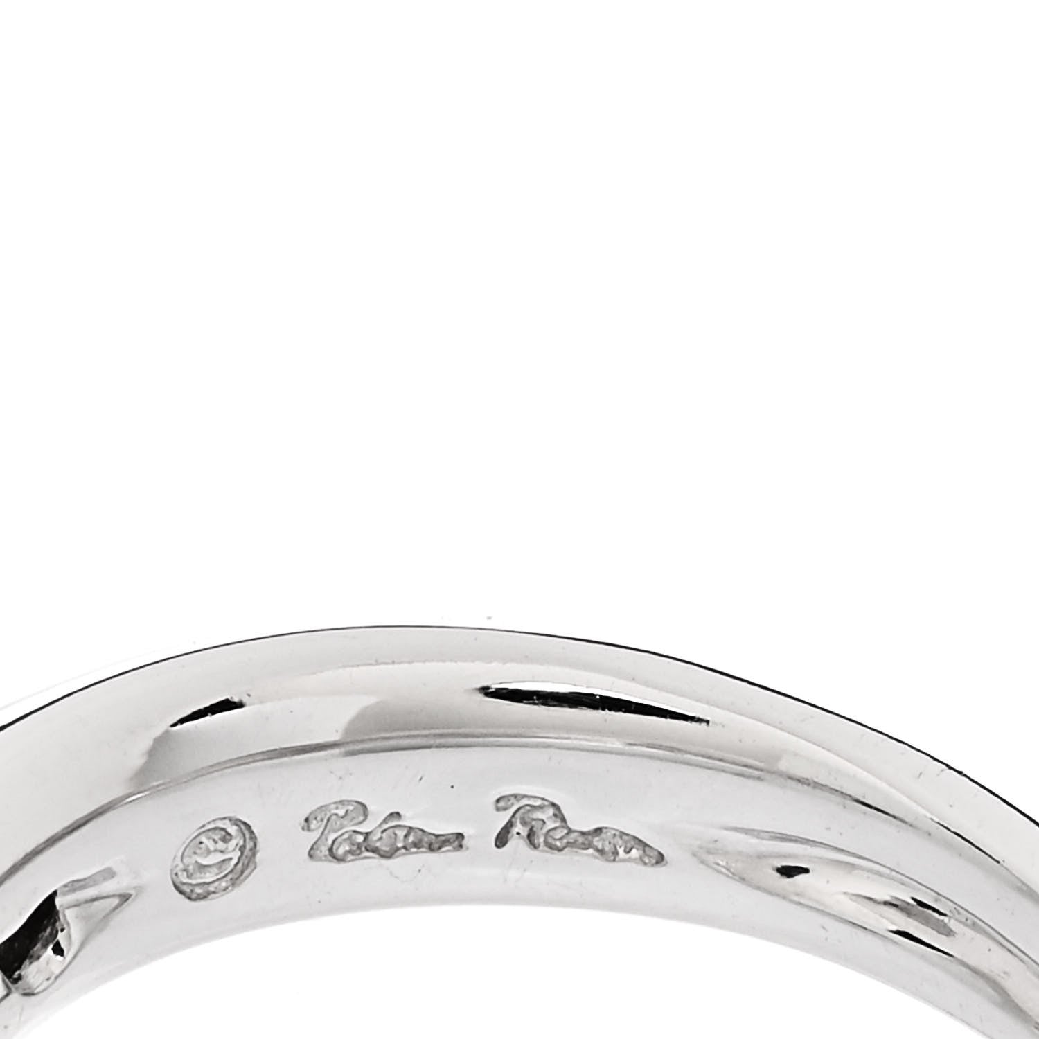 Tiffany 18K White Gold Diamond Paloma Picasso Tenderness Heart Ring 55 7.25 5 of 5