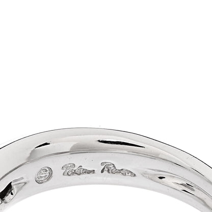 Tiffany 18K White Gold Diamond Paloma Picasso Tenderness Heart Ring 55 7.25 5 of 5
