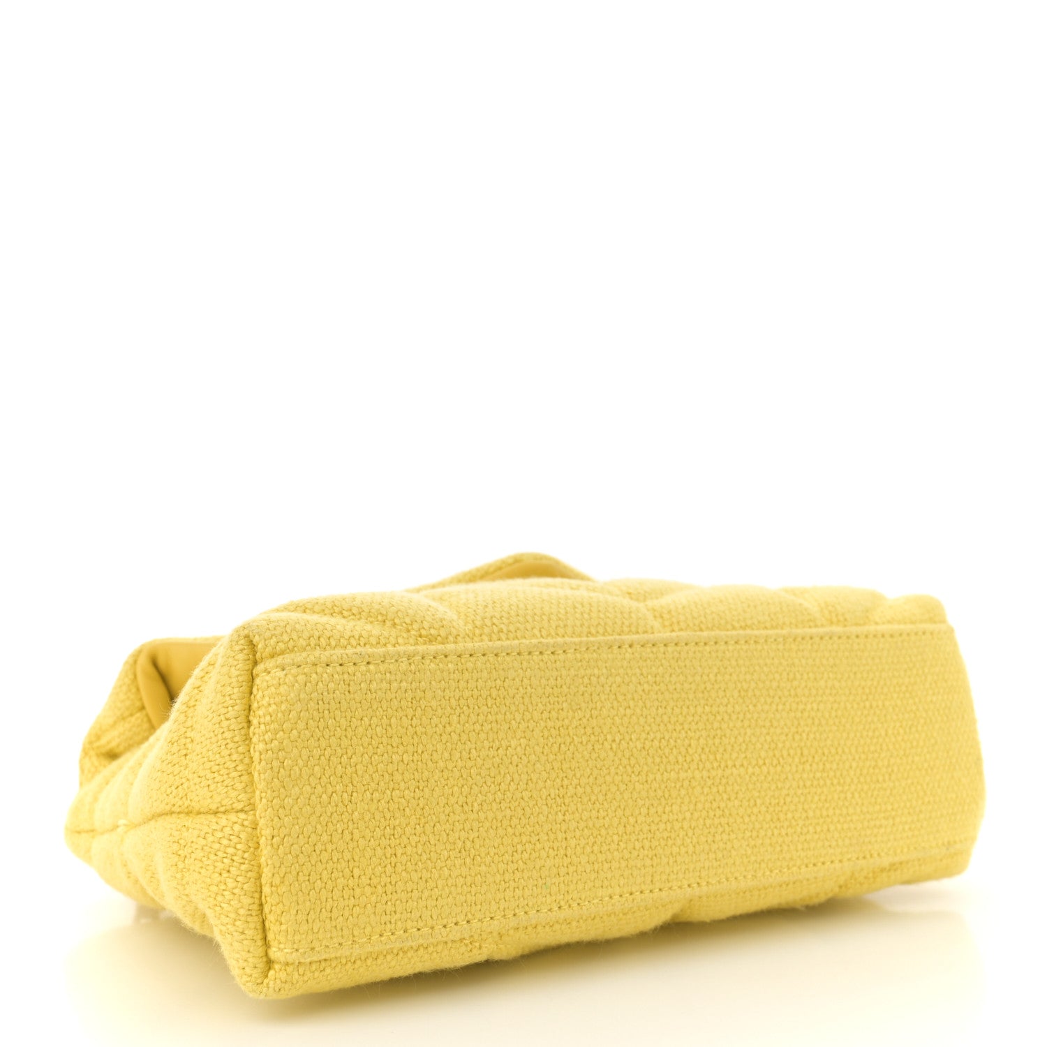 Saint Laurent Canvas Quilted Toy Loulou Puffer Monogram Chain Satchel Jaune Citron 4 of 11