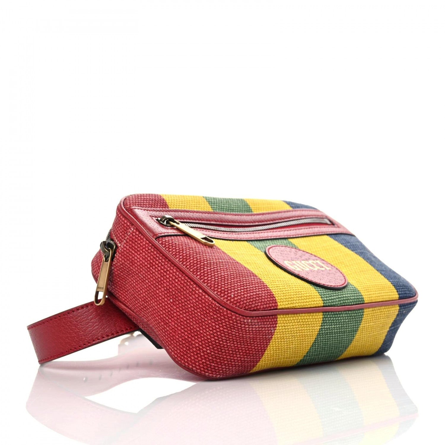 Gucci Canvas Marley Stripe Script Logo Gucci 80 Belt Bag Multicolor 4 of 12