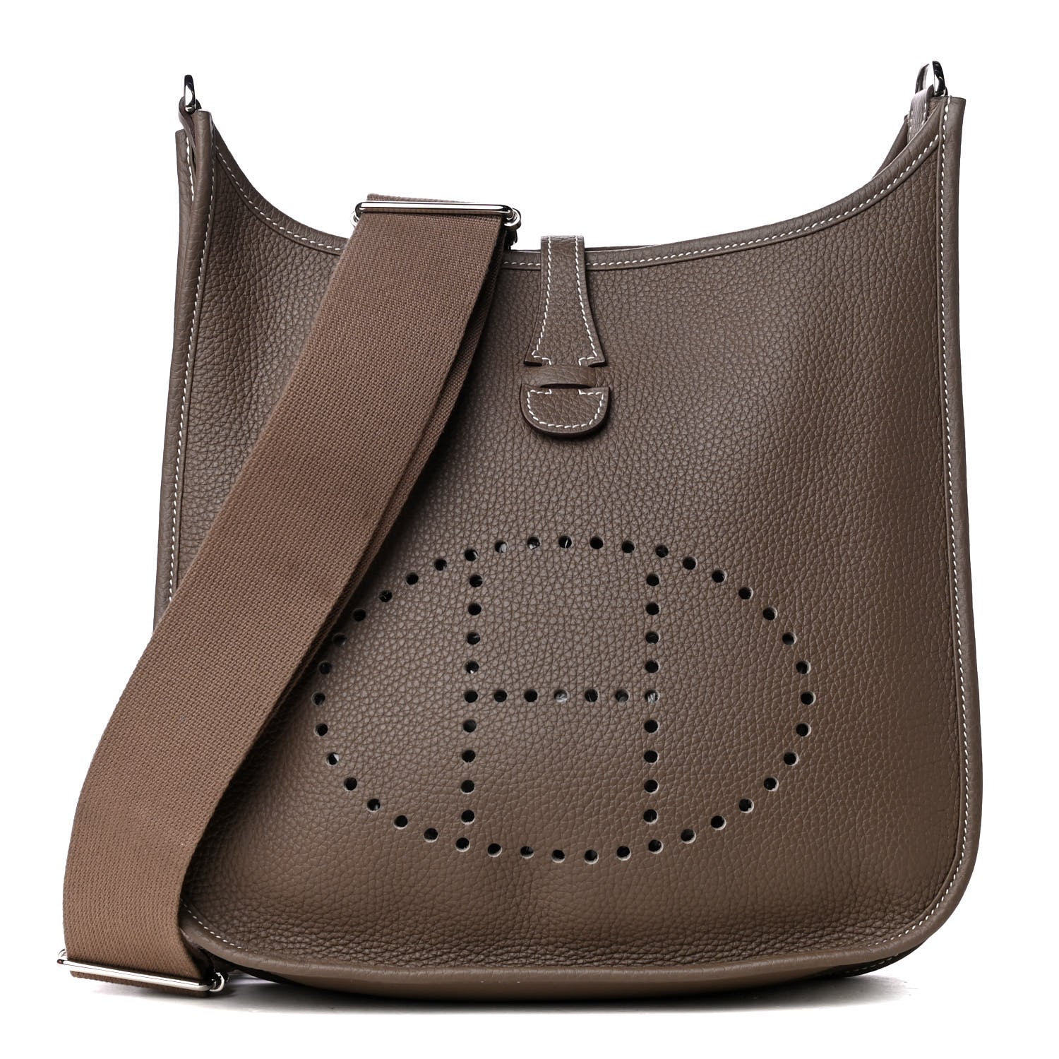 Hermes Taurillon Clemence Evelyne III PM Etoupe 1 of 5