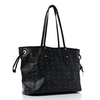MCM Visetos Medium Project Reversible Shopper Tote Black 2 of 22