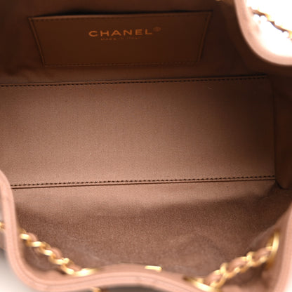 Chanel Caviar Quilted Mini Chanel 25 Handbag Brown 4 of 9
