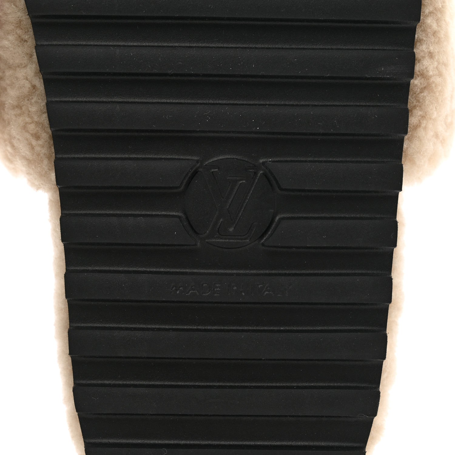 Louis Vuitton Shearling Paseo Flat Comfort Mule 36 Beige 6 of 8