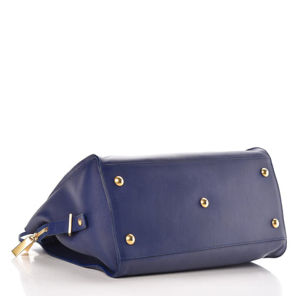 Saint Laurent Calfskin Medium Classic Y Cabas Navy 4 of 24
